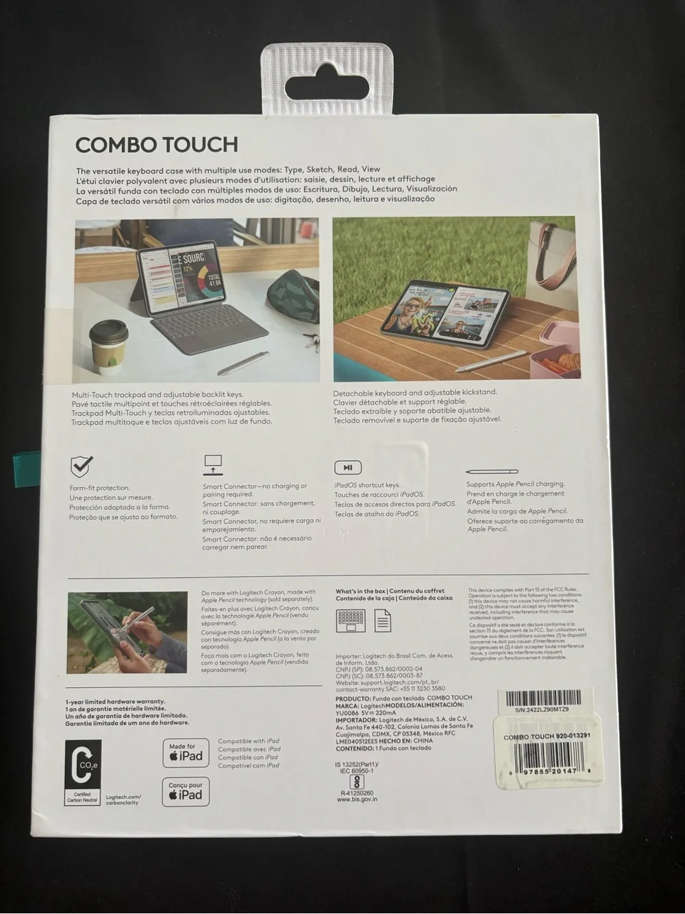 Logitech Combo Touch Keyboard Case for iPad Air 11-inch